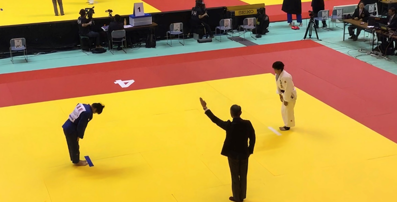 嘉重選手(5位決定戦、青道着)